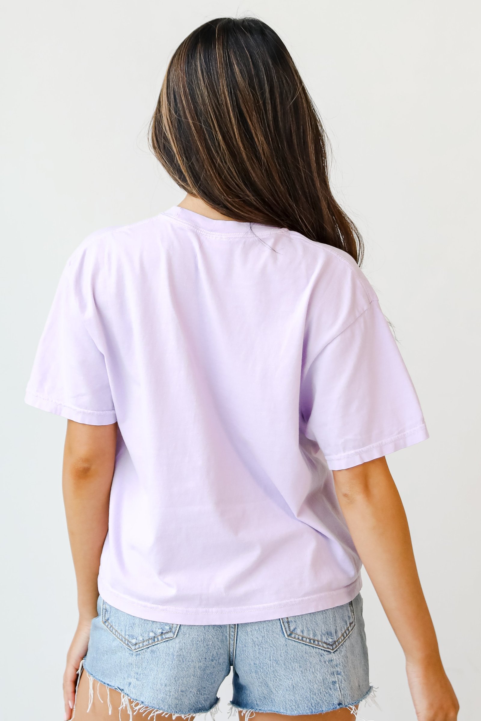 Lavender Athens Georgia Cropped Tee