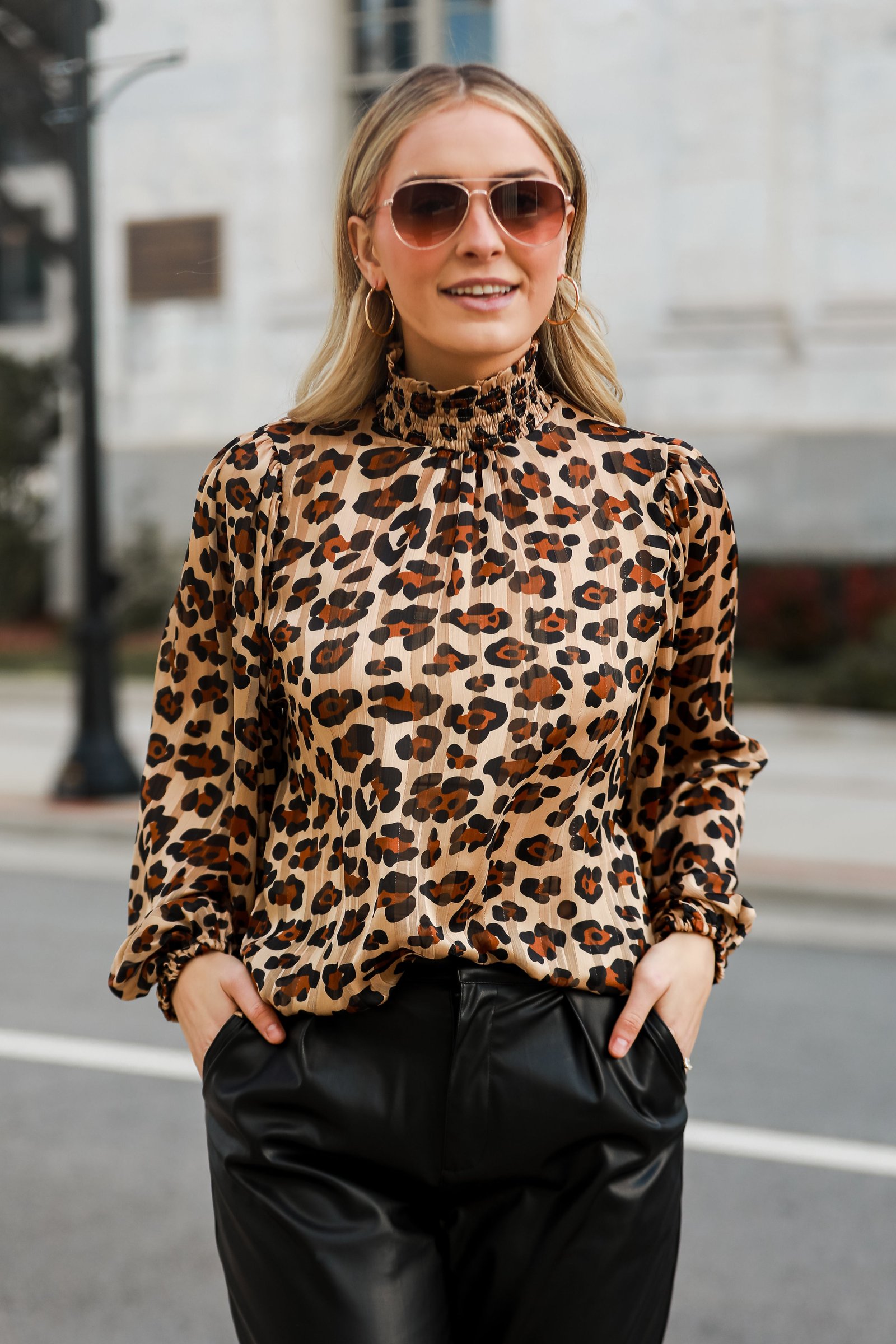 Feeling Wild Leopard Blouse