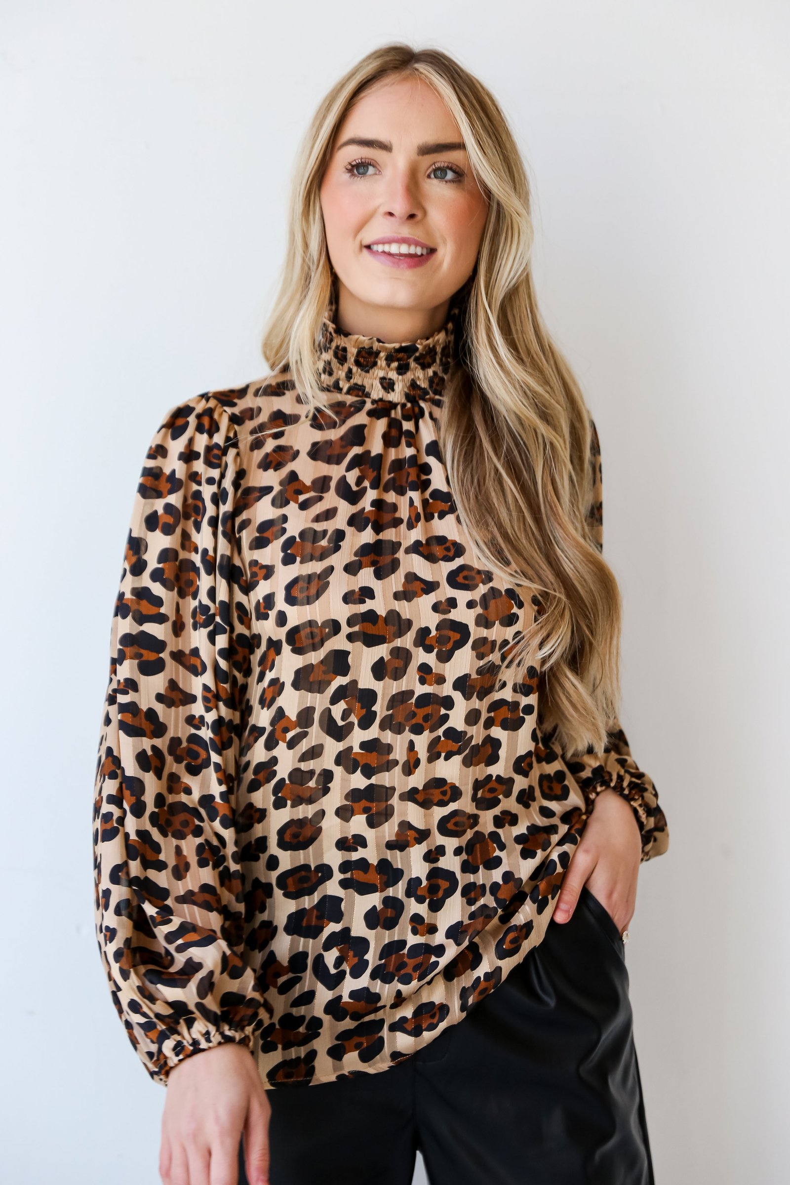 Feeling Wild Leopard Blouse