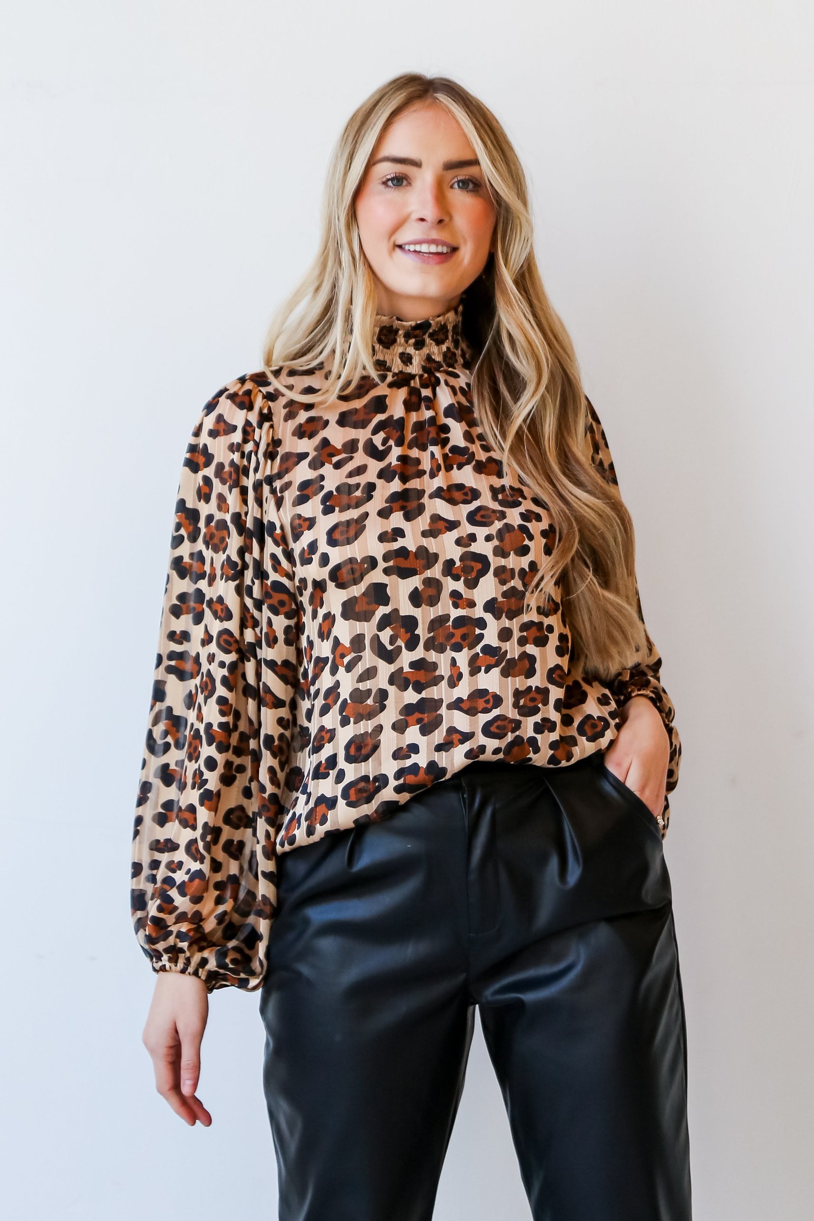 Feeling Wild Leopard Blouse