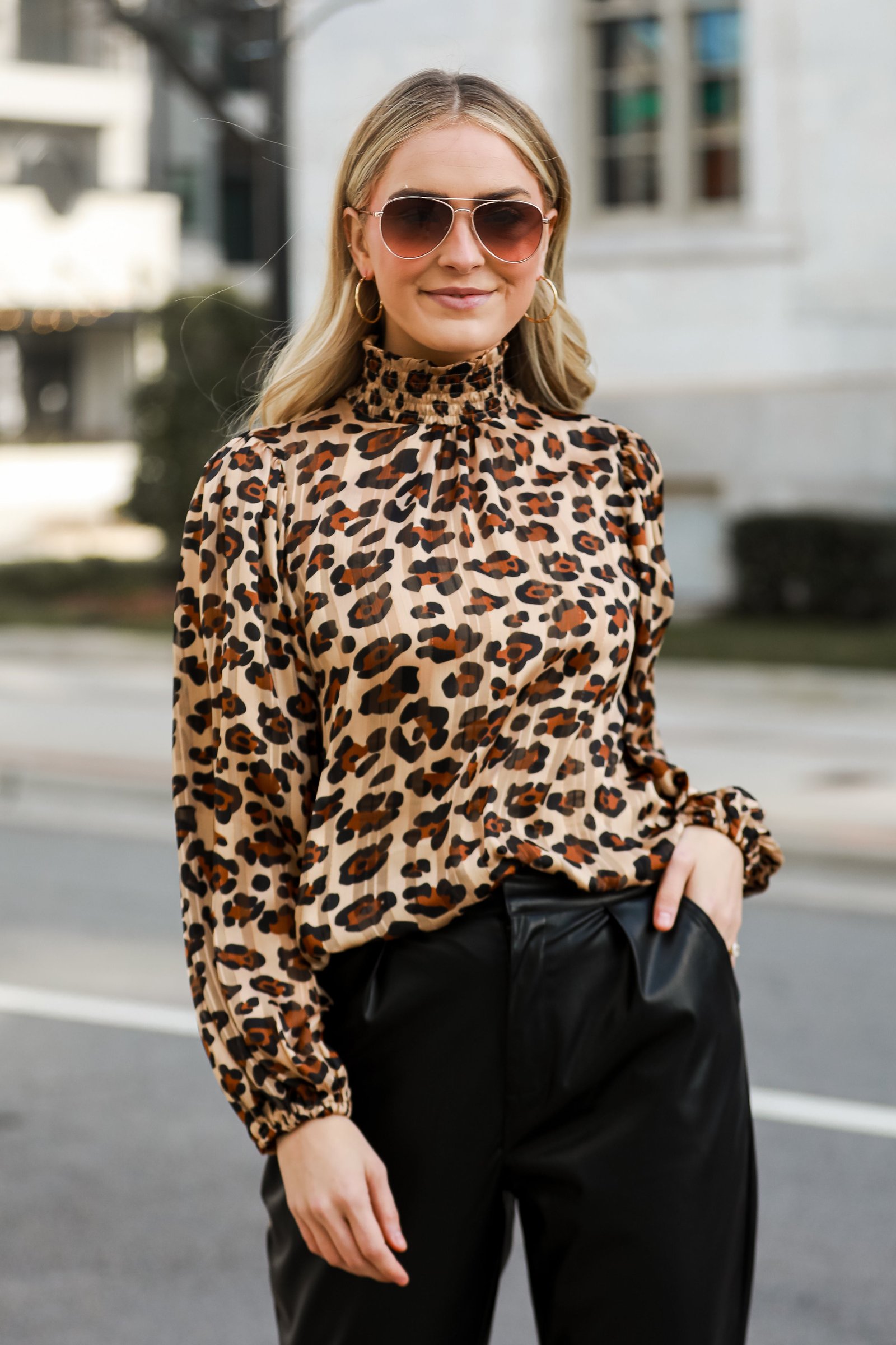 Feeling Wild Leopard Blouse