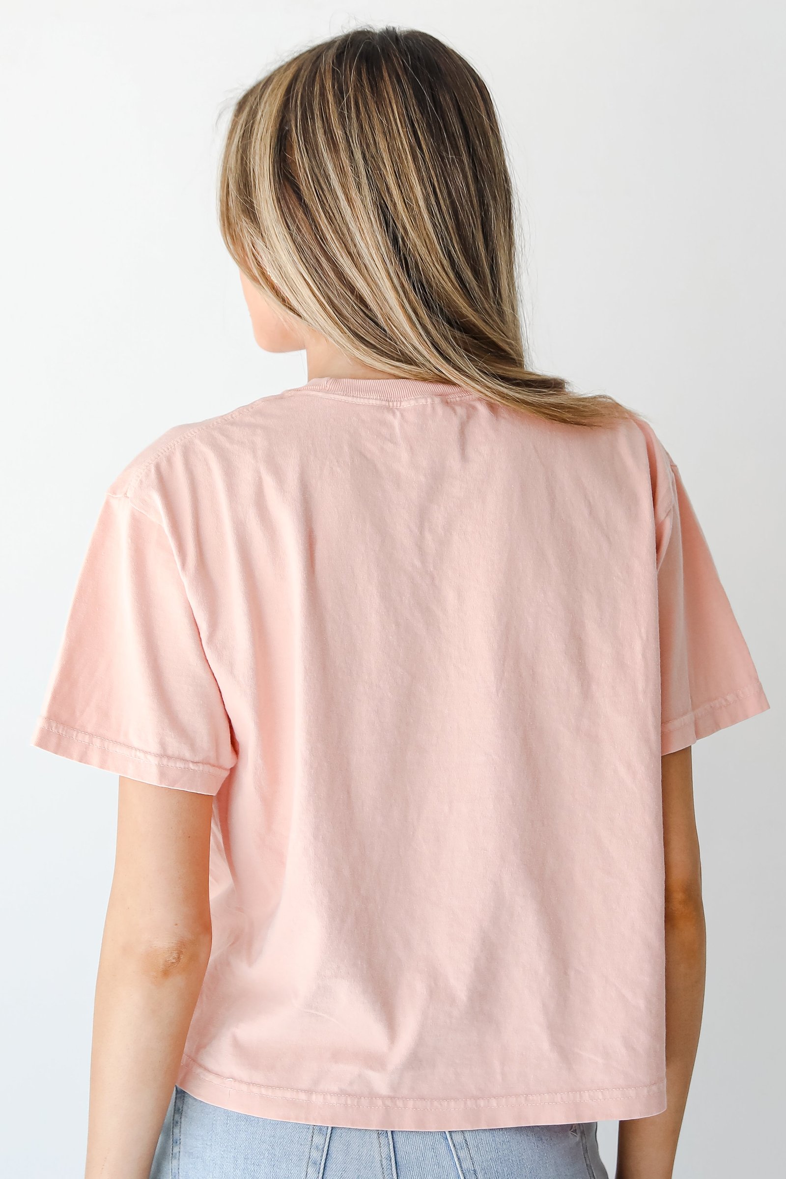 Peach Savannah Georgia Cropped Tee